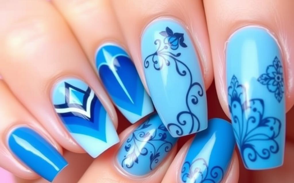 Blue Nail Designs