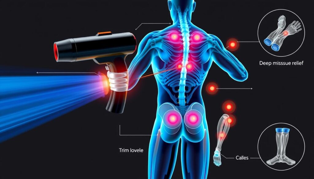 Massage Gun Targeting Muscle Groups