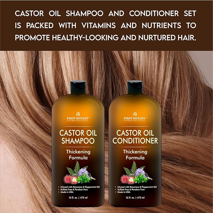 Castor Oil Shampoo and Conditioner