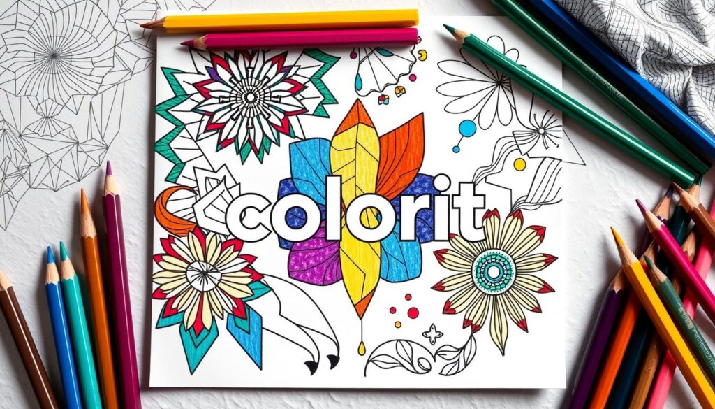 modern art coloring book